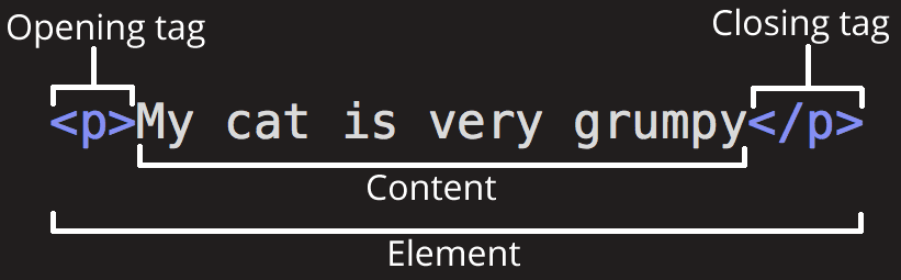 Anatomy of an HTML element