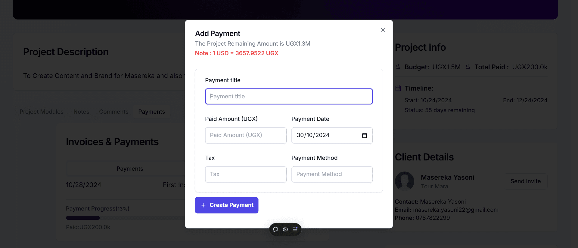 Payment Form