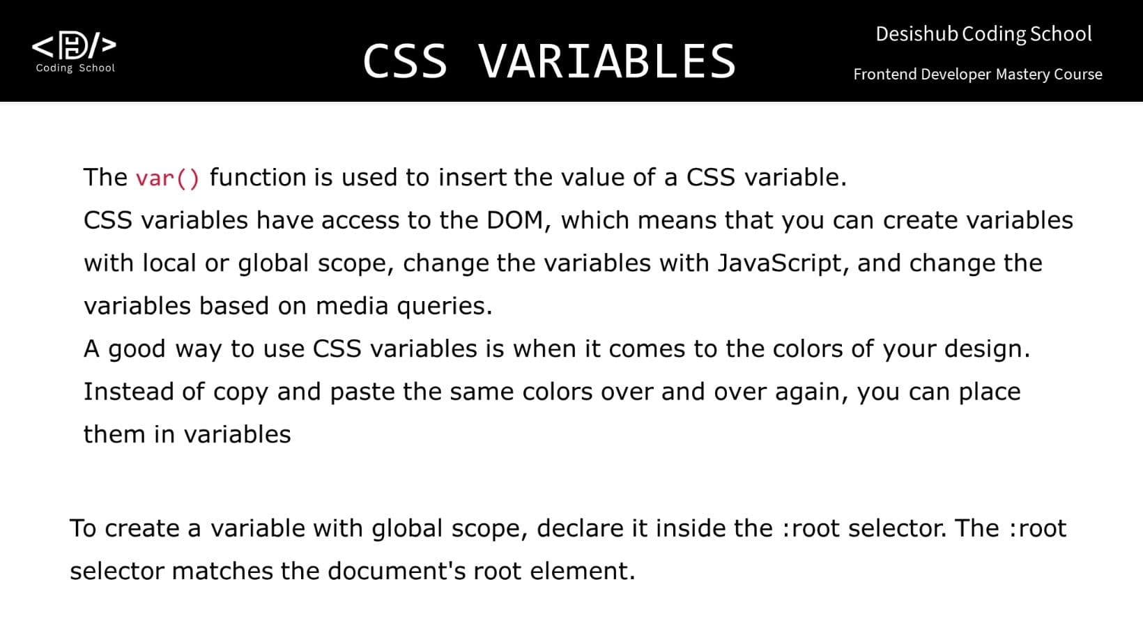 variables